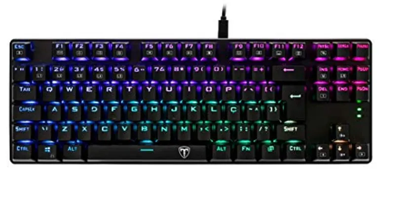 [Prime] Teclado Mecânico T-DAGGER Bora Rgb Switch Blue - T-tgk315-bl