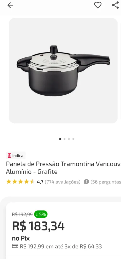 Imagem na descrição da promoção