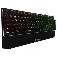 Teclado Mecânico Gamer Gamdias Hermes P1A RGB, Switch Blue, Black, ABNT 2 - R$199