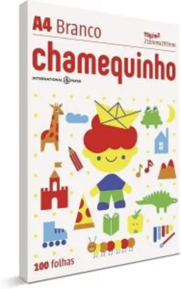 Chamequinho Papel A4, 75 g, 100 Folhas, Branco Sulfite