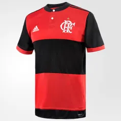 Camisa Flamengo I 17/18 s/nº - Torcedor Adidas Masculina - Preto e Vermelho