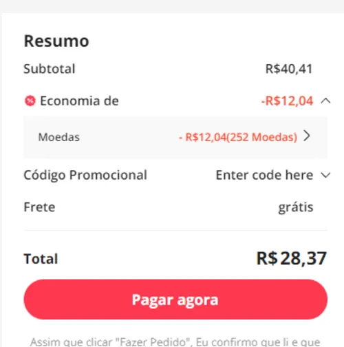 Imagem na descrição da promoção