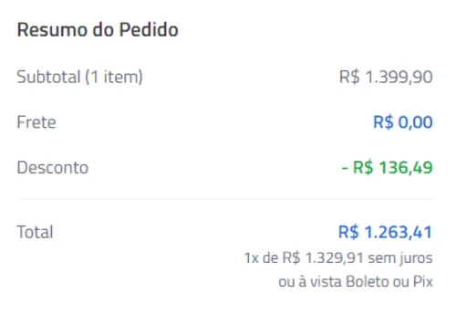 Imagem na descrição da promoção