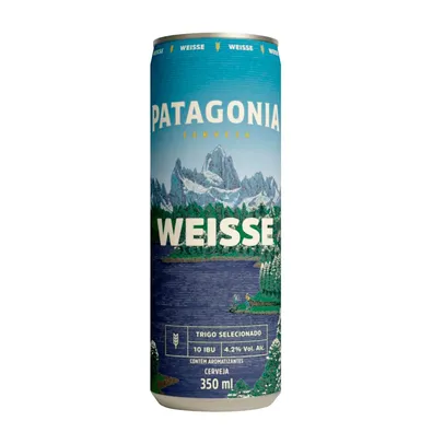 (Regional) (60% OFF na 2ª unidade) Cerveja Patagonia Weisse Lata 350 ml