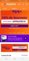 Shoptime com 10% em varios produtos