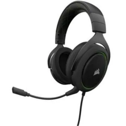 Headset Gamer Corsair P2 Stereo 2.0 Preto e Verde HS50