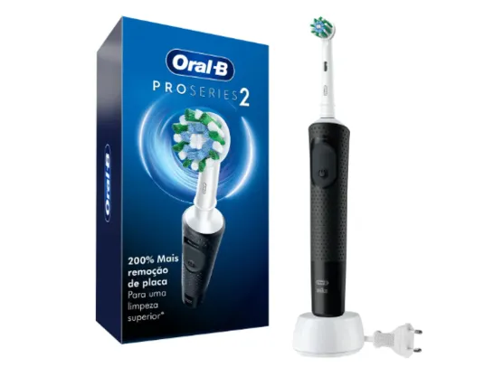 Escova de Dente Elétrica Recarregável Black Oral-B