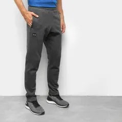 Calça Under Armour Fleece Masculina - Cinza e Preto