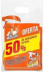 [PRIME] Limpador Cozinha Total Pack Gatilho 500 ml e Refil 500 ml, Mr. Músculo, pacote de 2