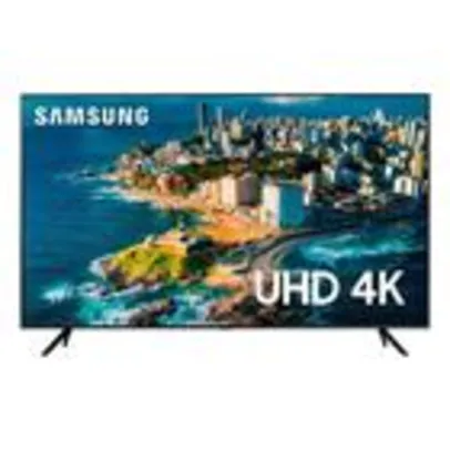 Smart TV 50 Polegadas Samsung UHD 4K, 3 HDMI, 1 USB, Bluetooth, Wi-Fi, Gaming Hub, Tela sem limites, Alexa built in - UN50CU7700GXZD