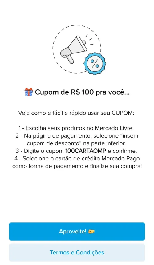 Imagem na descrição da promoção