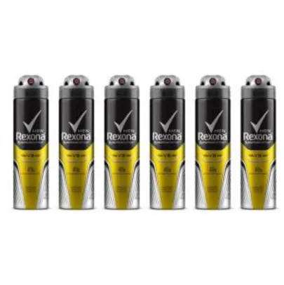 Kit 6 Desodorantes Rexona Men v8 150ml - R$ 50