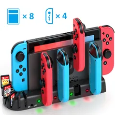 Dock de Carregamento - 4 portas para Nintendo Switch  Oivo