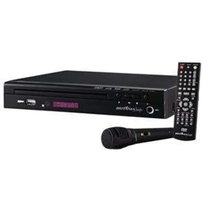 [Casas Bahia] DVD Player Karaokê Britânia Fama 6P c/ Entrada USB, Ripping e 1 Microfone R$87