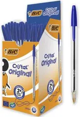 [Prime] Caneta Esferográfica 1.0mm, BIC, 835205, Azul, 50 Unidades | R$ 27