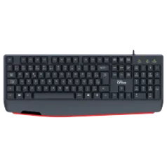 Teclado Dr. Office KDR-0205-B, USB, Membrana, Preto