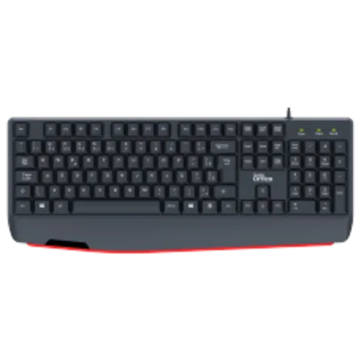 Teclado Dr. Office KDR-0205-B, USB, Membrana, Preto