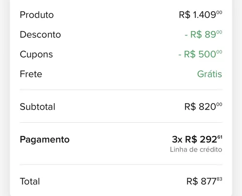 Imagem na descrição da promoção