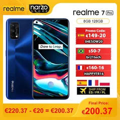 Smartphone Realme 7 PRO 8GB + 128GB | R$1.454