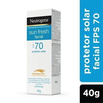 Protetor Solar Neutrogena Sun Fresh Facial FPS 70 40g