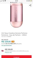 212 Sexy Carolina Herrera Perfume Feminino - Eau de Parfum - 100ml - R$339