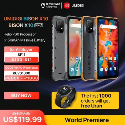 R$ 700,86 | [Estreia mundial] umidigi bison x10 pro versão global 