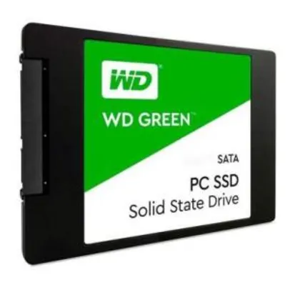 SSD WD Green, 1TB, SATA, Leitura 545MB/s, Gravação 430MB/s - WDS100T2G0A R$667
