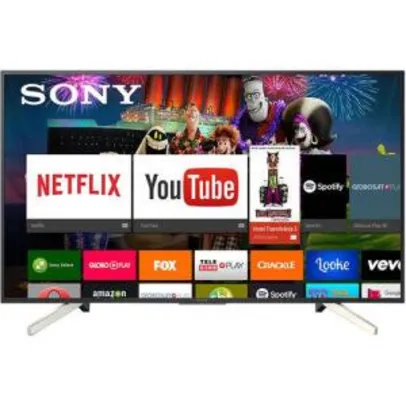 Tv Sony Led 4k Hdr Kd-65x755f 65", Android Tv, 4k X-reality Pro, Motionflow Xr 240, X-protection Pro, Wi-fi