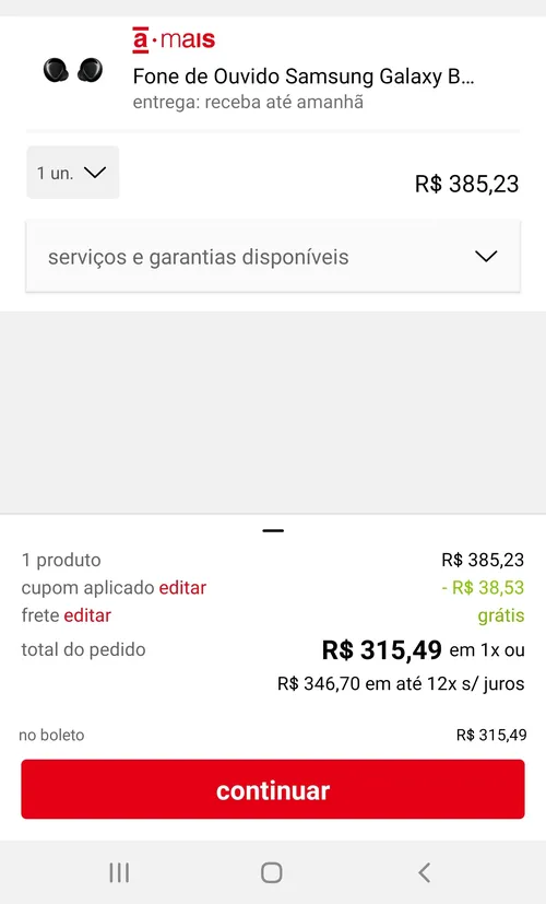 Imagem na descrição da promoção