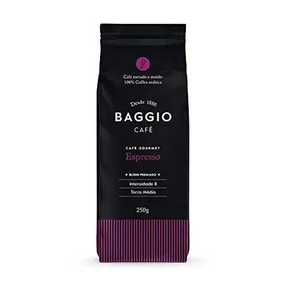 (R$9,93 Super) Café Torrado e Moído Espresso Baggio Café 250g