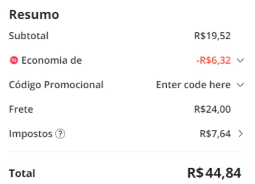 Imagem na descrição da promoção