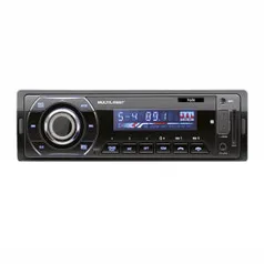 MP3 Player Automotivo Multilaser Talk P3214 Bluetooth 1 Din USB SD AUX MP3 WMA FM 4x45 WRMS