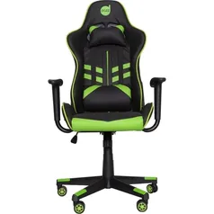 [AME R$300] Cadeira Gamer Prime-X Preto/Verde - Dazz