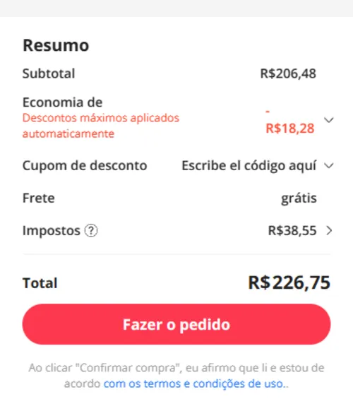 Imagem na descrição da promoção