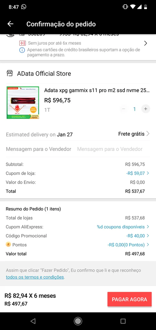 Imagen na descrição da promoção