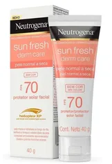 Protetor Solar Neutrogena Sunfresh Derm Care Dry Skin Sem Cor FPS 70 40g