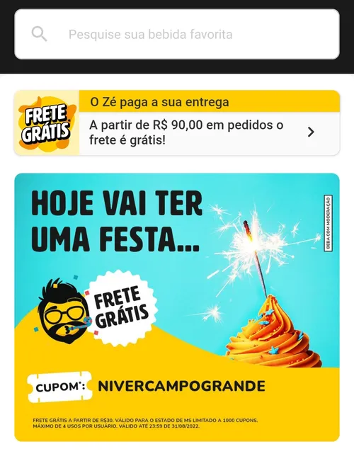 Imagem na descrição da promoção