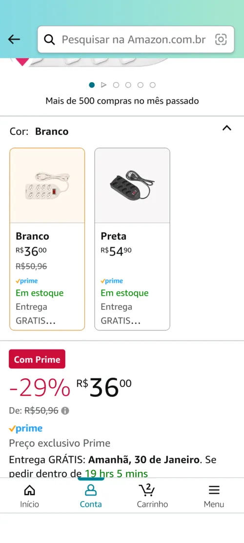 Imagem na descrição da promoção