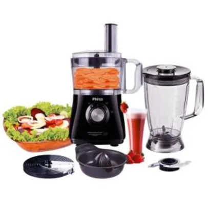 Multiprocessador de Alimentos Philco All In One 2 Citrus com 2 Velocidades Pulsar - 800W - R$150