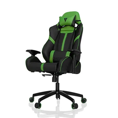 Cadeira Gamer Vertagear Racing Series S-Line SL5000 Gaming Chair, Black/Green Edition Rev. 2