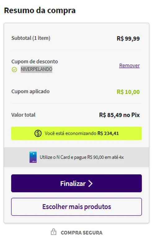 Imagem na descrição da promoção