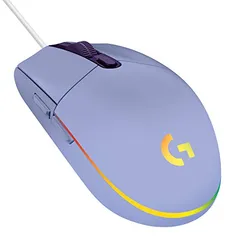 Mouse Gamer Logitech G203 Lightsync Rgb, Efeito de Ondas de Cores, 6 Botões Programáveis e Até 8.000