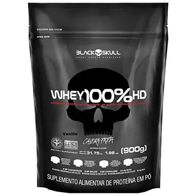 [Rec] Whey 100% Hd - 900G Refil Baunilha, Black Skull