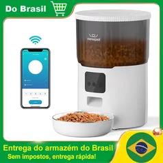 [Do Brasil/Gpay] Newpet Alimentador Automático para gatos 4L 