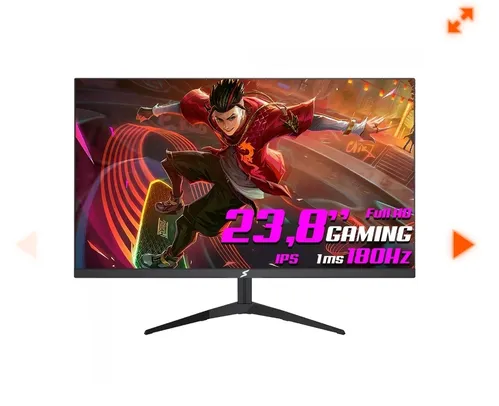 Monitor Gamer SuperFrame Precision, 23.8 Pol, Full HD, 180Hz, IPS, FreeSync, 1ms, HDMI/DP, SFPFB-24180-FHD-PRO