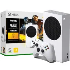 Console Xbox Series S + Fortnite + Rocket League + Fallguys, 512GB, White, Com 1 Controle, RRS-00076