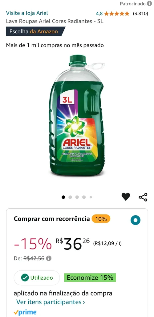 Imagem na descrição da promoção