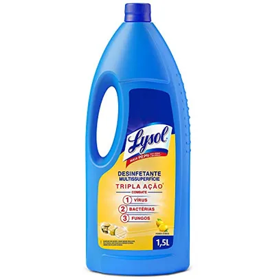 [Leve 3 Pague 2] Desinfetante Líquido Lysol Poder Cítrico 1,5L