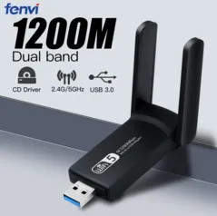 WiFi 5 USB Adapter 1200Mbps