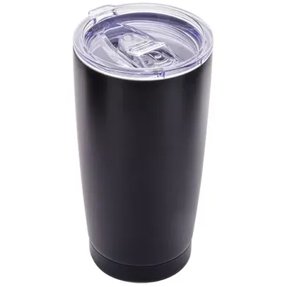 Copo Térmico de Aço Inox Parede Dupla com Tampa Preto 600ml - Wolff